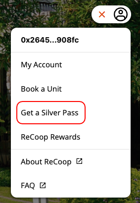 Silver Pass Menu
